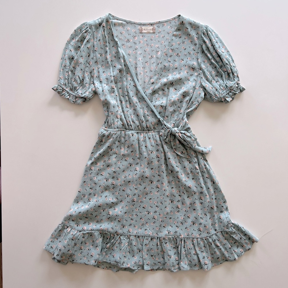 Floral puff sleeve dress
